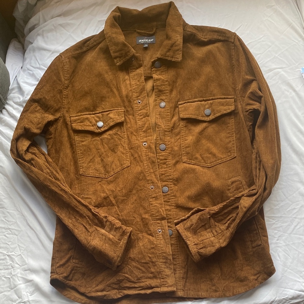 Jeremiah American legacy Brown Corduroy Shirt Jacket size small